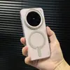 Adecuado para Vivox200Pro Signo de Interrogación Funda Magnética Potente para Teléfono S20U Alta Transparencia Iqoo13 Ultra-Delgada y Sencilla