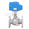 Válvula de Bola Flangeada Eléctrica de Acero Fundido Q941F-16C DN25 32 40 50 65 80 100 125 150