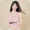 Ropa interior deportiva de talla grande con espalda descubierta para mujer, chaleco inalámbrico antigolpes, push up, para fitness, running, yoga, sujetador deportivo de secado rápido