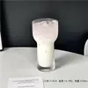 Taza de Antorcha Transparente Ins Hielo Americano de Gama Alta Vaso Simple para Agua con Gas Bebida Cold Brew Taza para Bebidas Frías