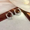 Pendientes de Aro Exagerados Minimalistas y Elegantes Moda Joyería de Lujo Nicho Pendientes Versátiles de Gama Alta para Mujer
