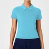Traje Deportivo Transfronterizo para Mujer, de Manga Corta, Ligero, Transpirable, Polo Ajustado, Falda de Tenis Adelgazante para Fitness