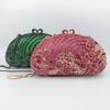 Bolso de Pedrería Transfronterizo Aliexpress Metal Hueco Incrustado de Diamantes Bolso de Noche Comercio Exterior Vestido de Banquete Bolso de Mano Totalmente de Diamantes Bolso de Mujer