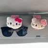 Nuevo clip magnético para gafas de sol de gatito lindo para coche, clip para almacenamiento de boletos, decoración universal para parasol