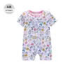 Mono de verano con cremallera de manga corta para bebé, mono para recién nacido, mameluco, ropa infantil de comercio exterior
