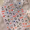 Pegatinas para Uñas Estilo Internet Emocional Tipo Hierro Ts4260, Populares entre Personas Elegantes y Celebridades de Internet, Divertidas y Originales Pegatinas de Uñas de Pingüino