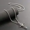 Colar masculino de aço titânio, não desbota, de alta qualidade, versátil, joias da moda hip-hop, acessórios retrô simples e únicos para mulheres