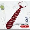 Gravata Estilo College para Estudantes e Crianças Listrada Estilo Coreano Estilo Japonês Curta Sem Nó JK Acessórios para Camisa Preto Vermelho Vinho