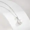Collar de Perlas de Plata S925 Arvaleff Diseño de Nicho Colgante de Alta Gama Femenino Versátil Cadena para Clavícula para Mujeres