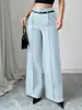 Pantalones de Traje Casual Elegantes de Trabajo para Mujer de Pierna Recta Sueltos de Cintura Alta, Novedad Otoño e Invierno 2025 Europeos y Americanos Transfronterizos