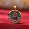 Xizang thangka caixa Gabu cinco deuses mestres da proteção esta vida pingente Buda pode ser aberto para guardar coisas cinco riqueza thangka