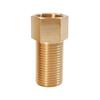 Conector de fio de cobre interno e externo de 1/2 alongado para fornecimento transfronteiriço, acessórios diretos para encanamento, vendas diretas da fábrica