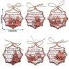 Navidad Transfronteriza Tridimensional de Madera Imán Magnético para Refrigerador Adornos Colgantes de Madera de Ambiente Festivo Colgantes para Decoración de Árbol de Navidad