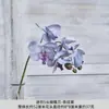 Orquídea Phalaenopsis Artificial 5 Flores Impresión 3D Mini Estilo Europeo Decoración Suave Flor de Mesa Boda Flor de Material PU Decoración de Interior