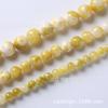 Casta Ming comercio amarillo blanco Jade Persa cuentas sueltas DIY hecho a mano pulsera con cuentas collar accesorios de joyería tejidos al por mayor