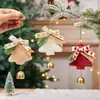 Decorações de Natal Sinos Enfeites Pingentes Arranjo de Cena Adereços de Atmosfera Porta de Carro Enfeites Criativos Decoração de Casa