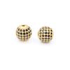 Explosões de comércio exterior 8MM alto grau micro-incrustado zircônia bola de cobre acessórios de pulseira de miçangas DIY miçangas de corda de mão bola de diamante Shambhala
