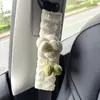 Protetor de Cinto de Segurança para Ombro de Carro para Mulheres, Cinto de Segurança de Girassol Fofo, Capa Protetora Criativa Anti-Estrangulamento, Decoração de Acessórios para Carro