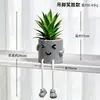 Estilo Ins Escandinavo Boneca Pendurada Planta Verde Falsa Enfeites Decorativos Criativos Mesa de Escritório Suculenta Artificial Pequenas Plantas em Vasos