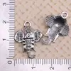 Colgantes Versátiles en Forma de Elefante, Más Vendidos Transfronterizos en Oro y Plata, Disponibles en Varios Tamaños, Colección de Accesorios para Joyería DIY