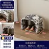 Banqueta para Cambiar Zapatos en la Entrada, Banqueta para Zapatos Estilo Vintage de Lujo Ligero de Gama Alta, Banco Largo Integrado con Almacenamiento y Asiento para la Entrada