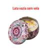 Caixinha de Lata Pequena para Doces, Caixa de Folha de Flandres, Pote Vazio em Forma de Tambor para Lembrancinha de Casamento, Caixa de Ferro, Pote Dourado para Vela, Pote Prateado