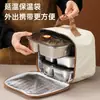Caixa de Almoço Térmica de Aço Inoxidável 304 com Compartimento Único e Duplo, Caixa de Almoço Selada, Caixa de Almoço para Trabalhador de Escritório, Caixa de Almoço Térmica Portátil