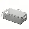 ZT1008 caja organizadora de escritorio transparente para cosméticos y mascarillas, cesta acrílica para snacks, caja de almacenamiento para artículos diversos de cocina para el hogar