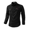 Camisa de Manga Larga de Algodón Puro para Hombre Ropa de Trabajo Camisa de Algodón Puro Camisa de Algodón Puro Holgada para Hombre Top Casual para Exteriores