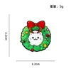 Árbol de Navidad Bola de Cristal Gato Muñeco de Nieve Corona Calcetines Insignia de Aleación Broche de Metal Mochila Regalo Mayoreo