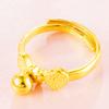 Vietname Areia Ouro Fosco Arco Abertura Anel Feminino com Pingente Moda Feminina Anel de Presente de Casamento