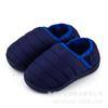 Pantuflas de algodón con suela gruesa para mujer, zapatos de invierno para interior con relleno de plumón, zapatos impermeables para confinamiento, zapatos acolchados de algodón para pareja, invierno para hombre