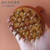 Medicina Tradicional Chinesa Cuidados Especiais de Saúde Escova de Latão para Meridianos Ferramenta de Massagem Abdominal de Madeira Pente de Massagem Gua Sha