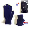 Guantes de lana tejidos de punto de acrílico fino y felpa gruesa para otoño e invierno, con pantalla táctil, cálidos, a prueba de frío, al por mayor