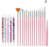 Set de 32 piezas Cruz Set de 31 piezas Fábrica de pinceles para uñas al por mayor Múltiples combinaciones de pinceles para uñas Set completo de herramientas