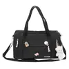 Bolsa de equipaje de moda estilo K para estudiante, bandolera de ocio al aire libre para mujer, bolsa de viaje, separación de seco y húmedo, bolsa de yoga y fitness