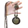 Popular collar retro tejido estilo chino nuevo de camelia 2026 para mujer, cadena larga ajustable para clavícula