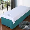 Lençóis de beleza com furos algodão mercerizado poliéster-algodão lençóis resistentes a rugas massagem fisioterapia SPA salão salão de beleza roupa de cama