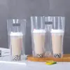Bolsa Transparente Portátil Personalizada para Té de Leche, Horneados, con Impresión del Nombre de la Tienda, Bolsas para Empaque de Bebidas de Té de Frutas, Café, Bolsas para Empaque de Pan y Postres