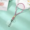 Cordão de Pulso para Celular Transfronteiriço com Toque de Luxo de Alta Qualidade, Pingente de Strass, Acessório da Moda, Cordão Curto para Celular