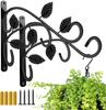 Estilo Europeu Ferro Forjado Pendurado na Parede Suporte para Flores Varanda Cesto Pendurado Vaso de Flores Pendurado Pendurado Vaso Pendurado Suporte Pendurado Cesto Pendurado