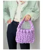 Tela de hilo islandés extra gruesa transfronteriza para bolsa de algodón rellena en el centro DIY para tejer a mano bolso de mano de moda estilo coreano hecho en casa bolso bandolera