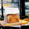 Bolsa para Pan Tostado Bolsa de Empaque para Hornear Bolsa con Cierre Zip de Papel Kraft Ventana Transparente Ocho Alambres Sellados Bolsillo Sellado con Rizo