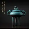 Sala de Té Estante Bogu Gabinete de Té Decoración Tetera Taza de Té Mascota de Té Zen Chino Retro Nostálgico Adornos para Juego de Té