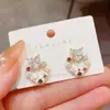 Pendientes Minimalistas Geométricos con Goteo de Aceite en Forma de Corazón para Mujer, Diseño Único, Pendientes Elegantes para el Día a Día, Accesorios Versátiles de Moda para las Orejas