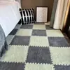 Alfombra de Piso Empalmada de Color Sólido Simple Transfronteriza Venta al por Mayor Transfronteriza Alfombra para Gatear de Bebé Alfombra de Piso Doméstica de Cobertura Total Resistente a Manchas