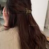 Corea del Sur elegante mini lindo gelatina verde tamaño pequeño pinza de tiburón agarre en ambos lados cabeza de princesa cabello roto flequillo clip