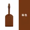 Funda tipo cartera con tapa abatible horizontal y vertical de cuero PU engrosado para pase de abordar transfronterizo con bolsa, papel para autógrafos interior de cortesía, etiqueta de equipaje de cuero