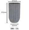 Atacado de fábrica transfronteiriço super imitação pedra plástico jardinagem interna super alto redondo planta verde árvore alto profundo vaso de flores