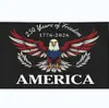 Bandera de Fondo para Cumpleaños del 250 Aniversario Americano Transfronteriza Bandera de Jardín 1776-2026 Bandera Decorativa del Día de la Independencia